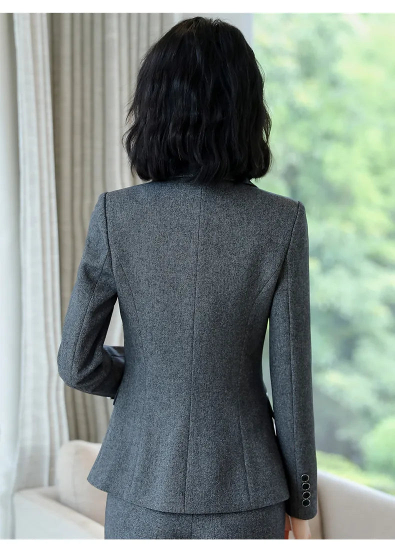 Crisluvᵀᴹ Women’s Elegant Office Blazer – Formal Work Jacket Outerwear