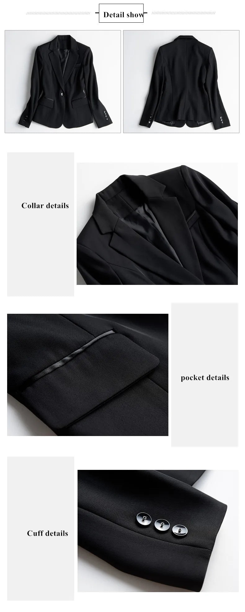 Crisluvᵀᴹ Women’s Elegant Office Blazer – Formal Work Jacket Outerwear