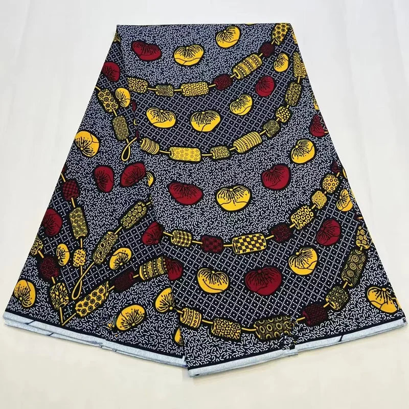 Print Guaranteed Veritable Ankara African Real Wax Fabric Soft Pagne for Dress New Arrival High Quality Original 100% Cotton