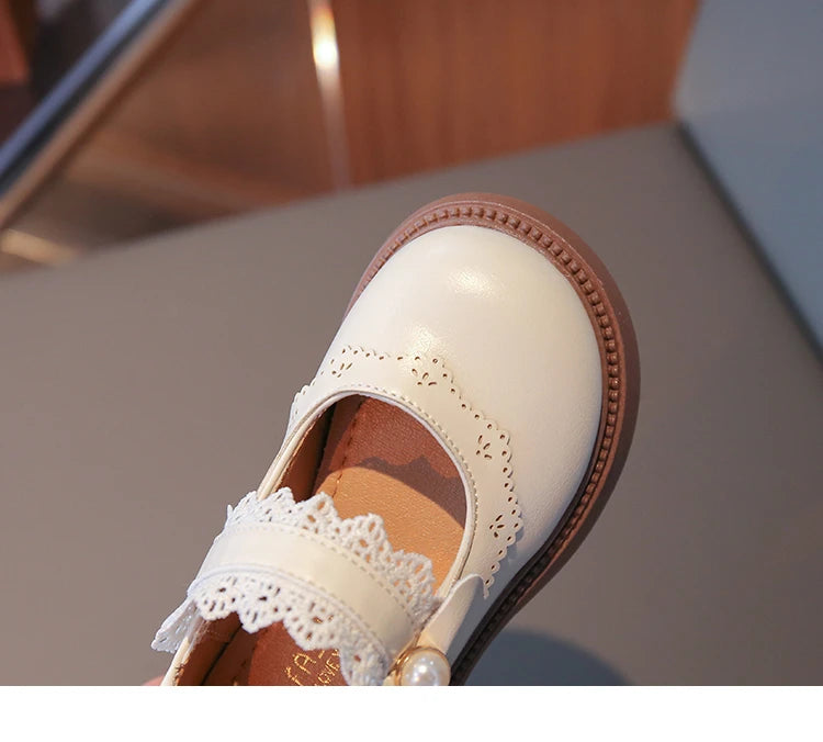 Girls Fashion Leather Flats – Soft Sole