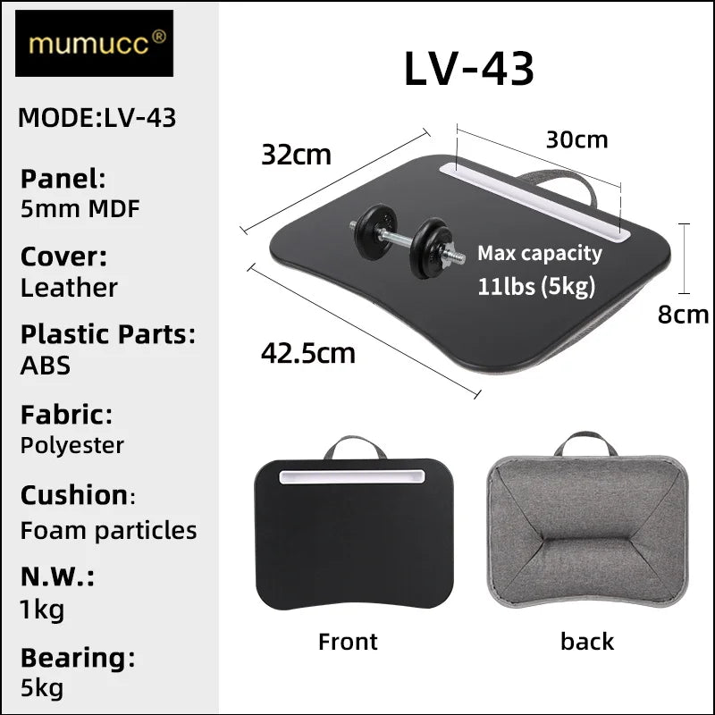 Multifunctional Laptop Desk with Cushion