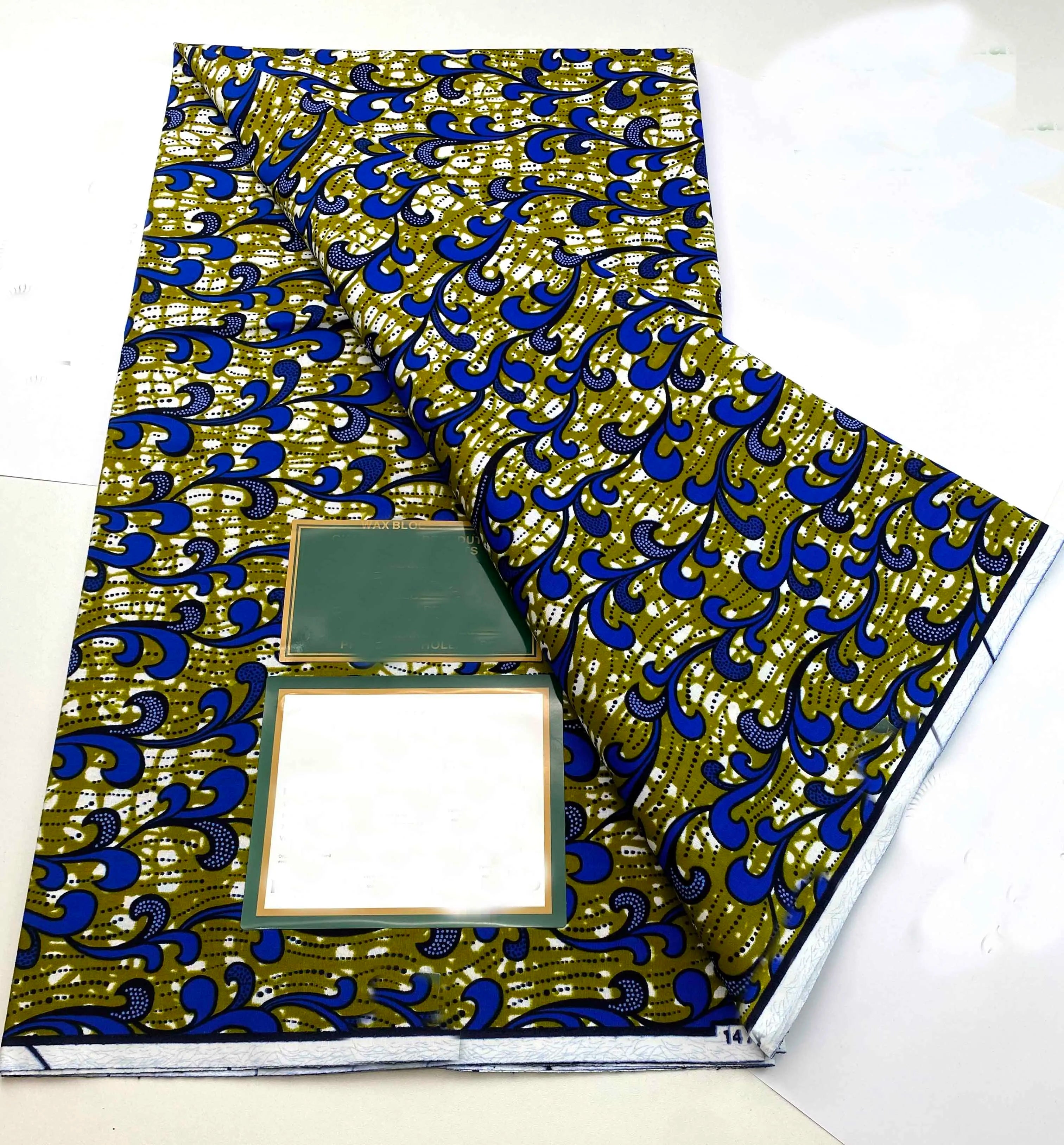 100% Cotton Batik Nigeria Women Style Ankara Wax Fabric Soft Pagne 2025 New Guaranteed Veritable African Real Wax Prints Fabric