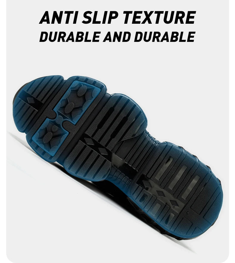 Rotating Button Unisex Safety Shoes Men For Work Sneakers Shoes Puncture-Proof Protective Women Shoes Steel Toe Work footwear