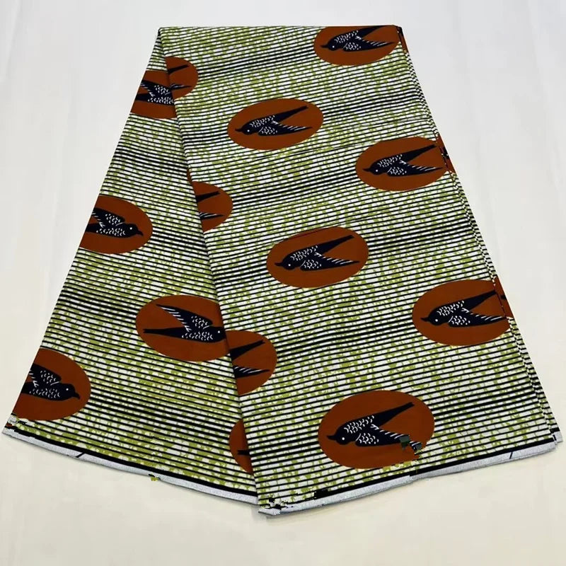 Print Guaranteed Veritable Ankara African Real Wax Fabric Soft Pagne for Dress New Arrival High Quality Original 100% Cotton