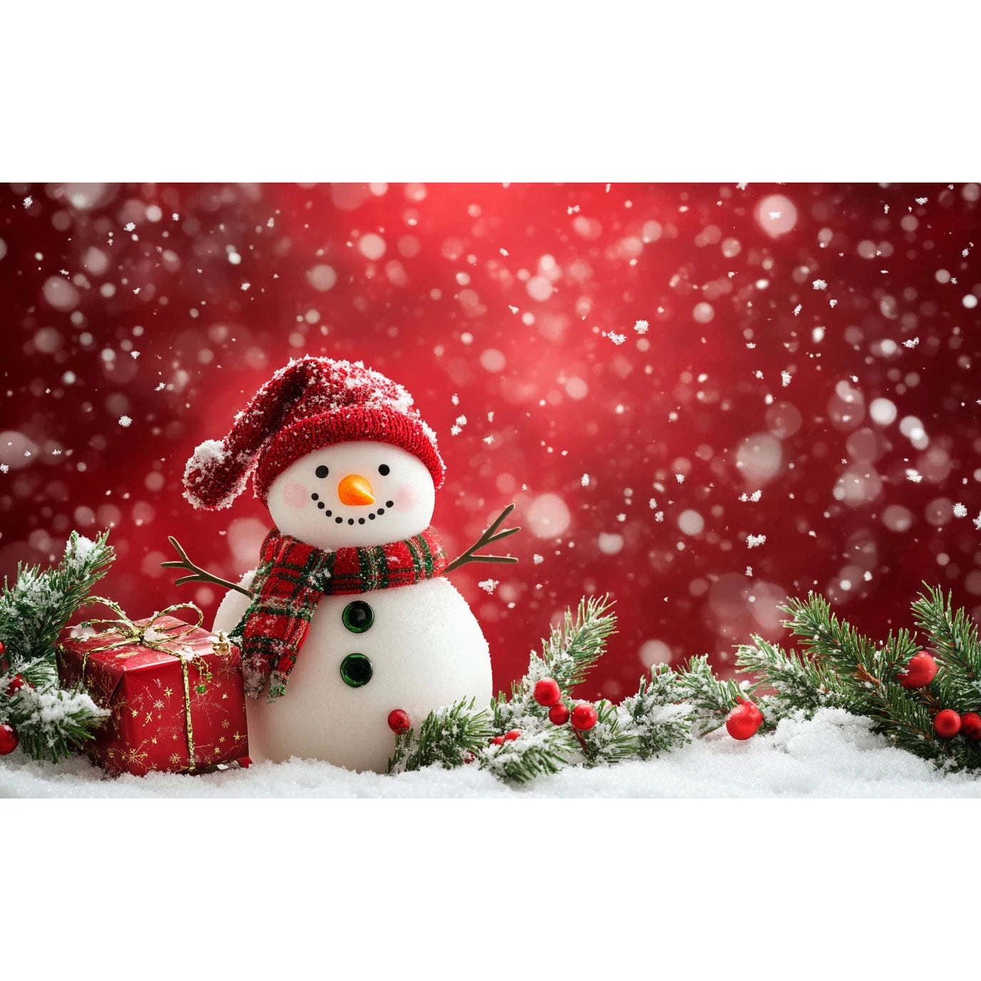 Christmas Decoration 2025 Photography Background Christmas Tree Snowman Photo Background Xmas Party Supplies Home Wall Banner