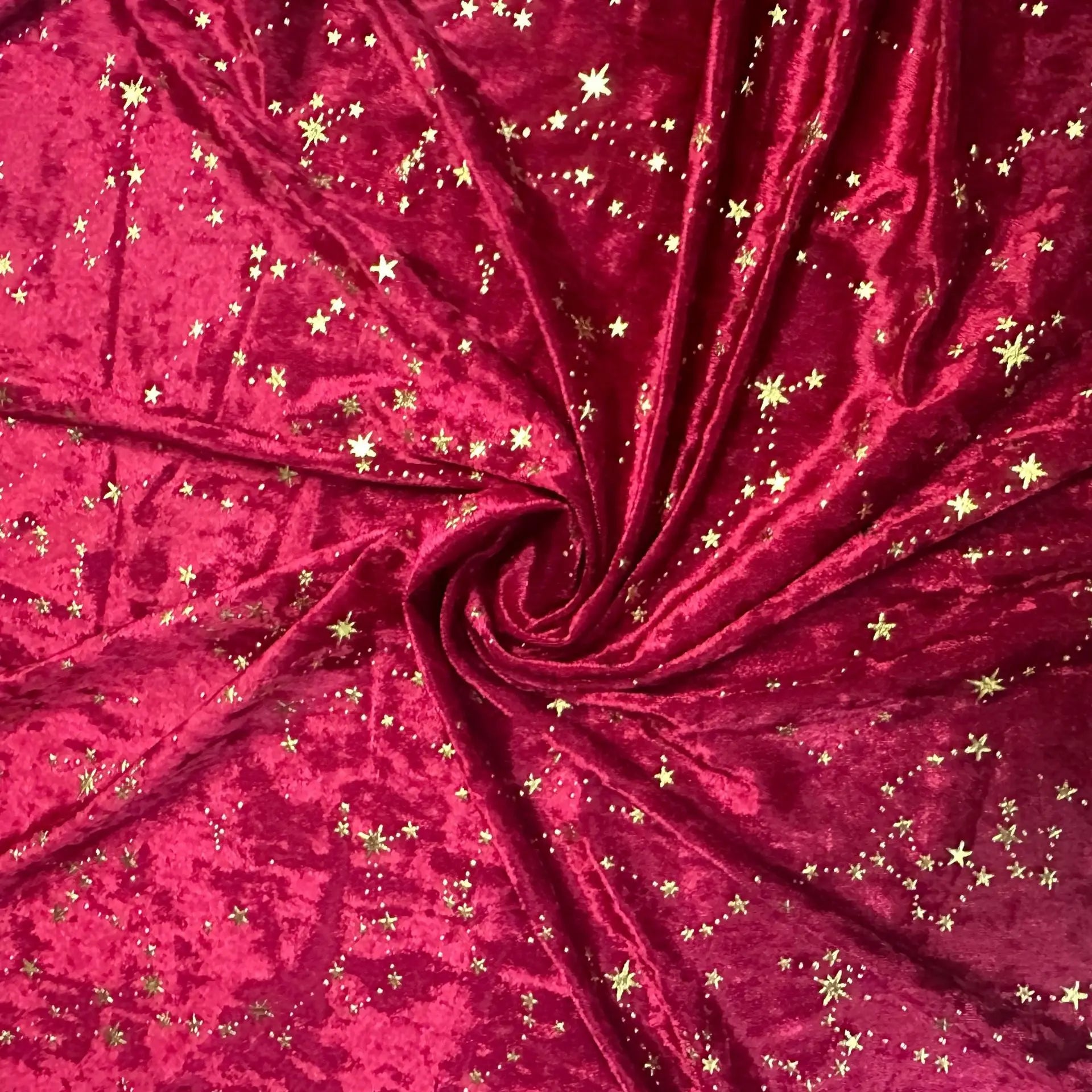 Bronzing Star Velvet Fabric By The Meter for Accessory Dress Pajamas Curtain Pillow Sofa Sewing Velour Cloth Stretch Warm Smooth