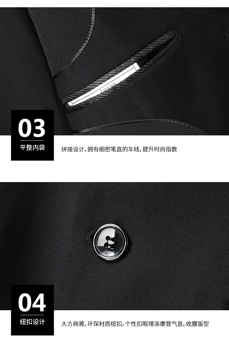 Crisluvᵀᴹ Men’s 8XL Business Suit Set – Slim Fit Blazer & Pants