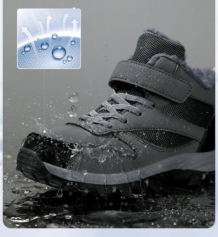 Crisluv Kids Plush Winter Snow Boots