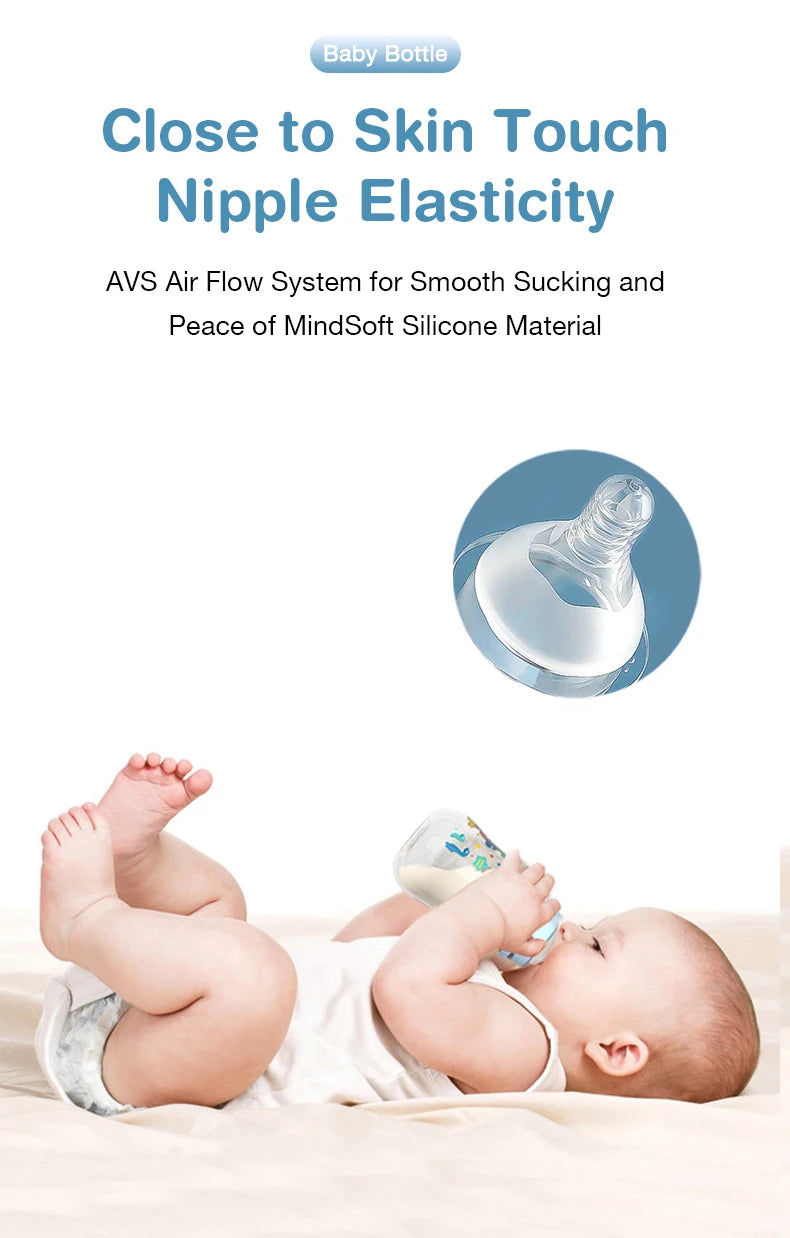 150240ML Baby PP Bottle with Gravity Ball & Handle