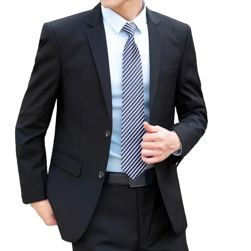Crisluvᵀᴹ Men’s 8XL Business Suit Set – Slim Fit Blazer & Pants
