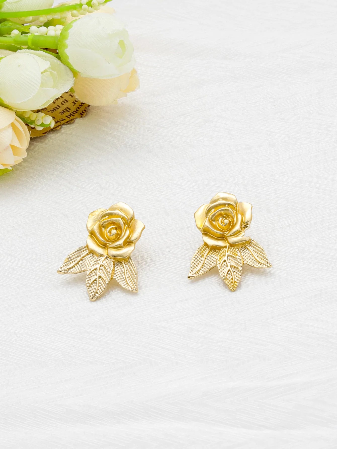 Crisluv™ 18k Gold-Plated Flower Jewelry Set for Women