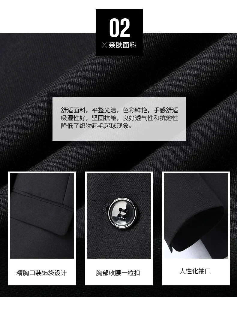 Crisluvᵀᴹ Men’s 8XL Business Suit Set – Slim Fit Blazer & Pants