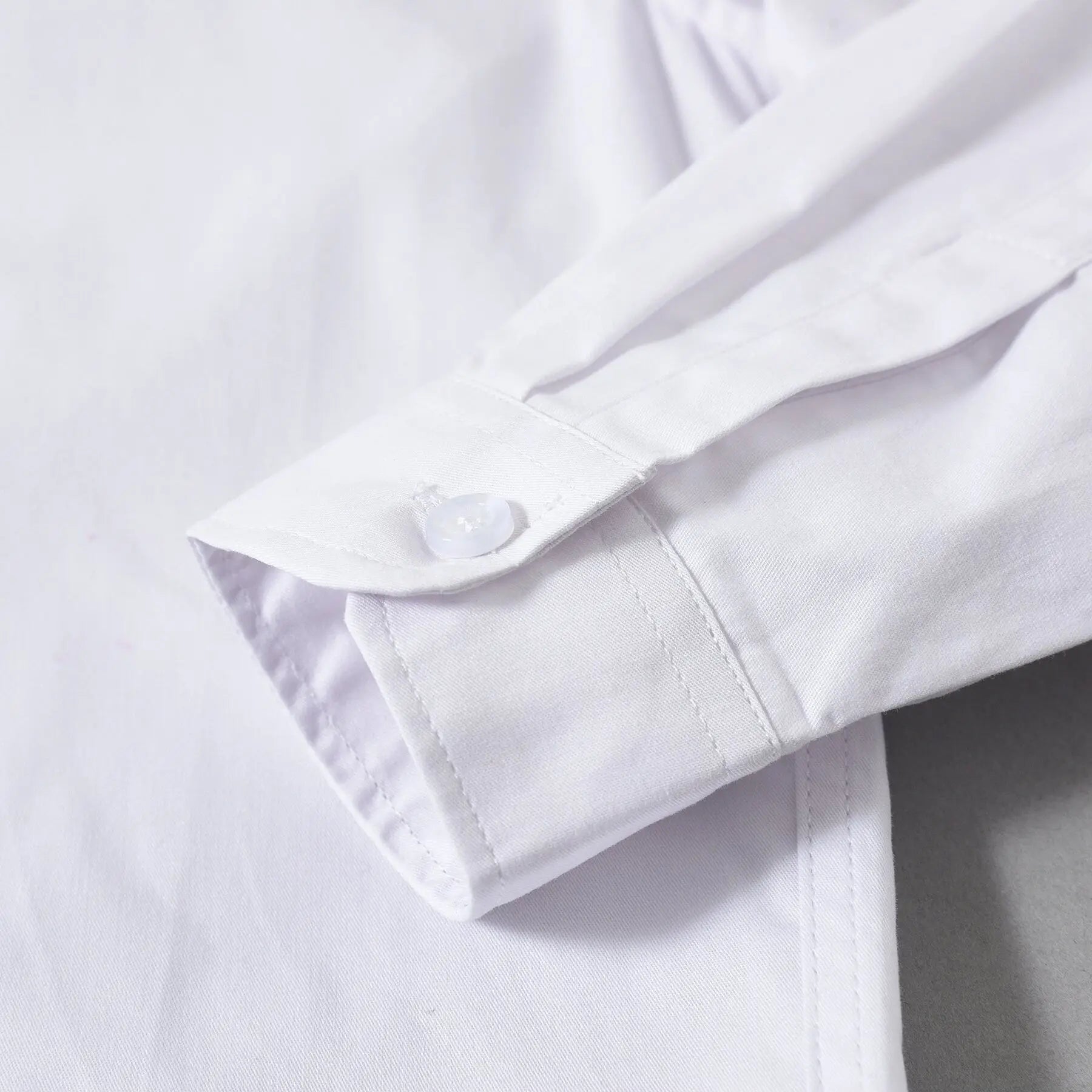 Children Long Sleeve White School Uniform Shirt