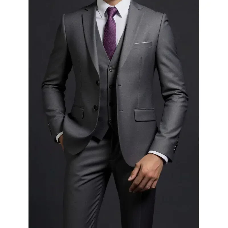 Suit (Blazer+ Vest + Trousers) Men&