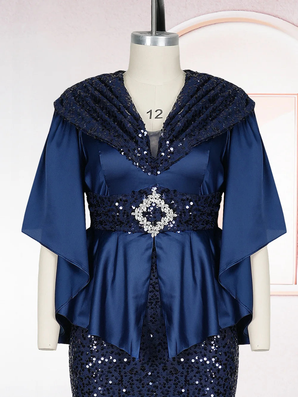 African Party Dresses for Women Elegant Turkey Muslim Wedding Evening Gown Plus Size Dashiki Sequin Sexy Bodycon Slit Long Dress