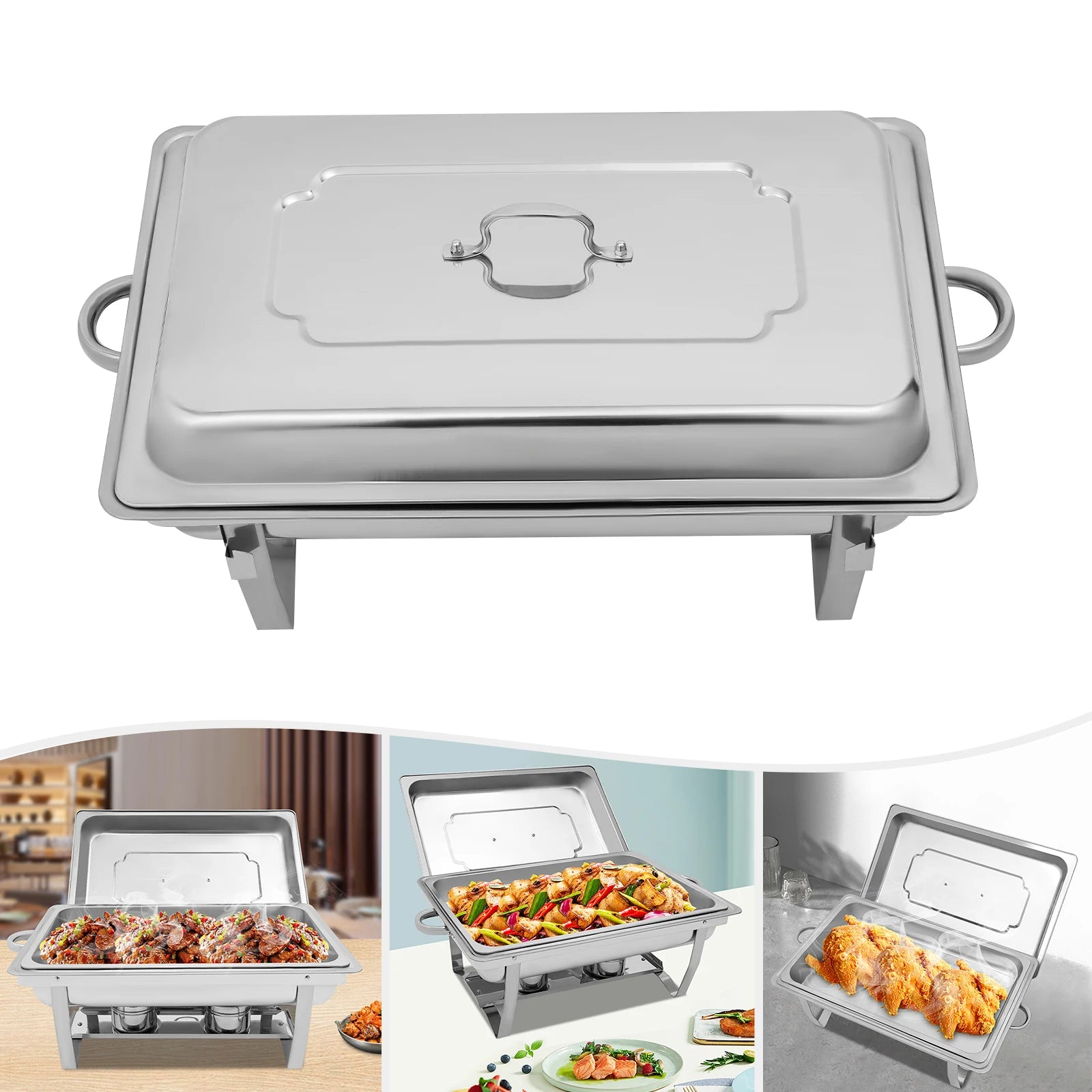 Crisluv 9L Stainless Steel Chafing Dish