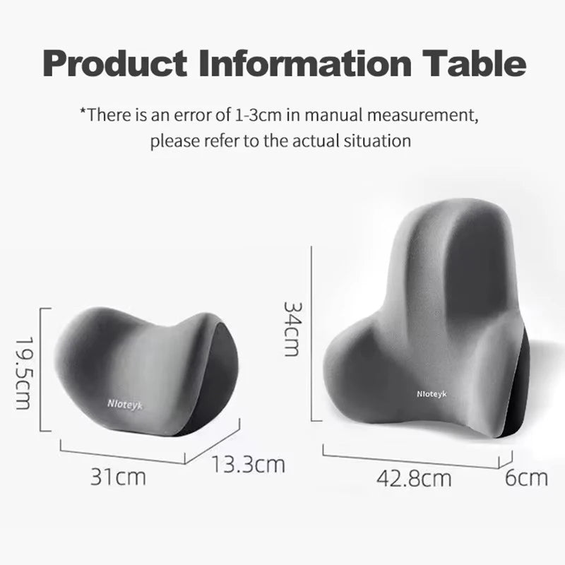 Crisluvᵀᴹ Memory Foam Car Neck Pillow – Headrest & Back Support