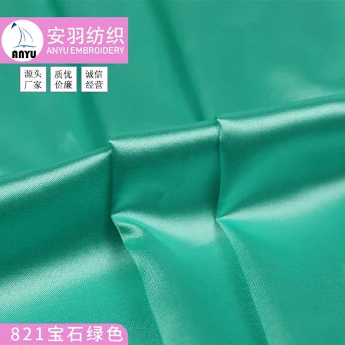 Stretch Satin Fabric By The Meter for Cheongsam Hanfu Dresses Sewing Plain Soft Skin-friendly High-density Cloth Thin Breathable