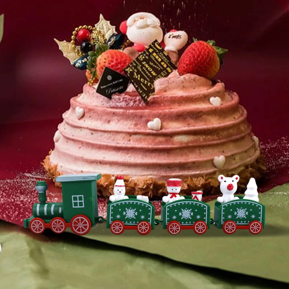 Christmas Train Merry Christmas Decorations For Home 2024 Cristmas Ornament Xmas Navidad Noel Gifts Happy New Year 2025 Gifts