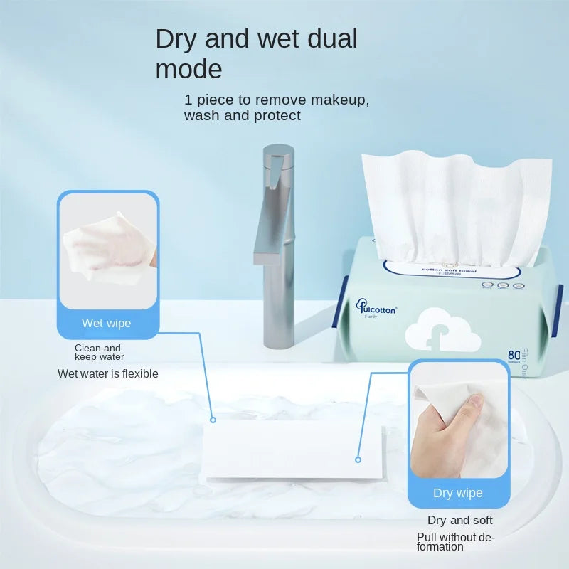 Baby Cotton Soft Towel Plain Weave 80 Disposable