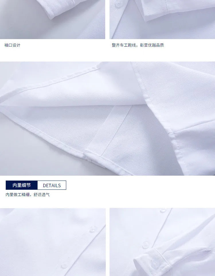 Girls Long Sleeve White School Uniform Shirt