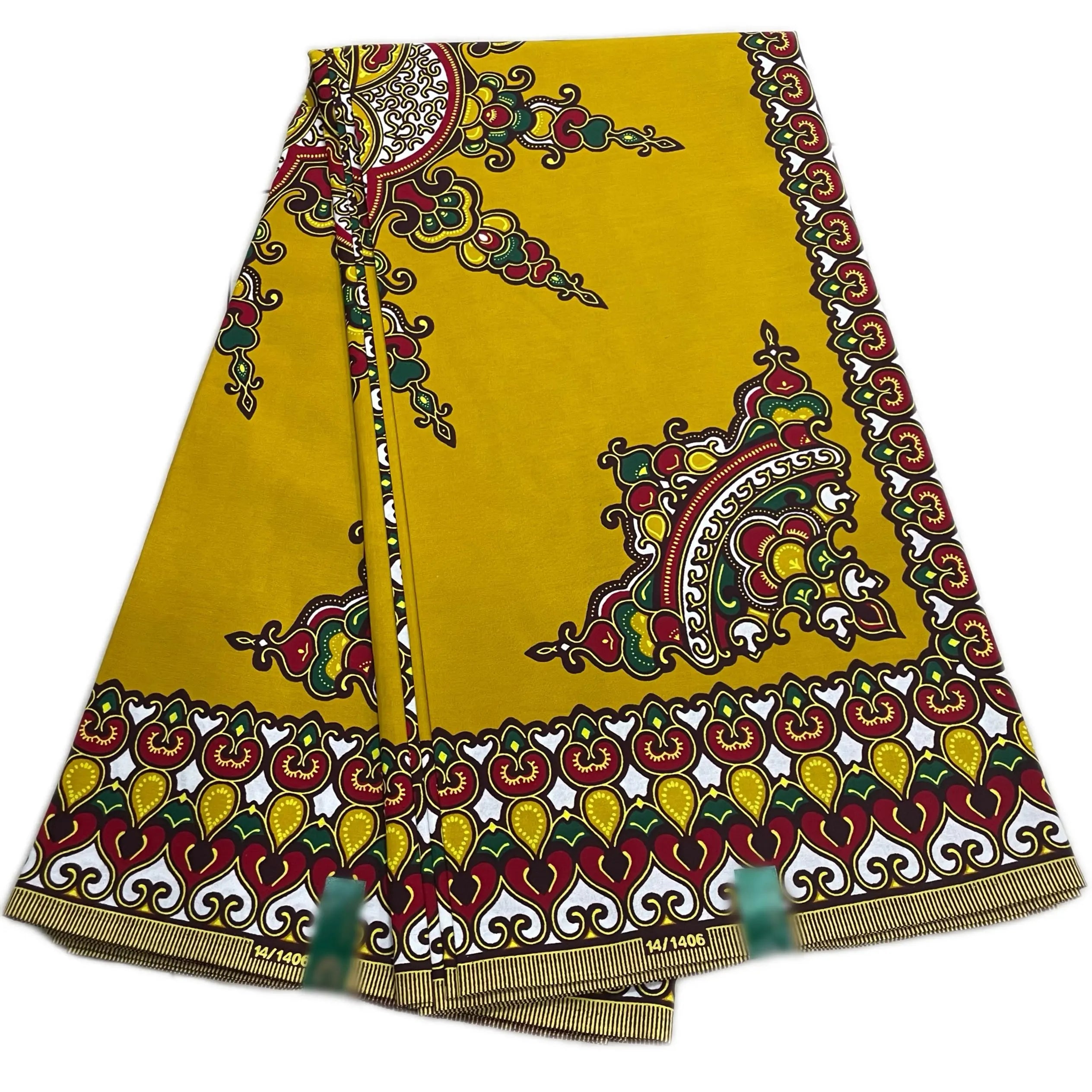 Popular Ankara Wax Fabric High Quality African Wax Print 100% Cotton Soft Pagne for Dresses Nepal