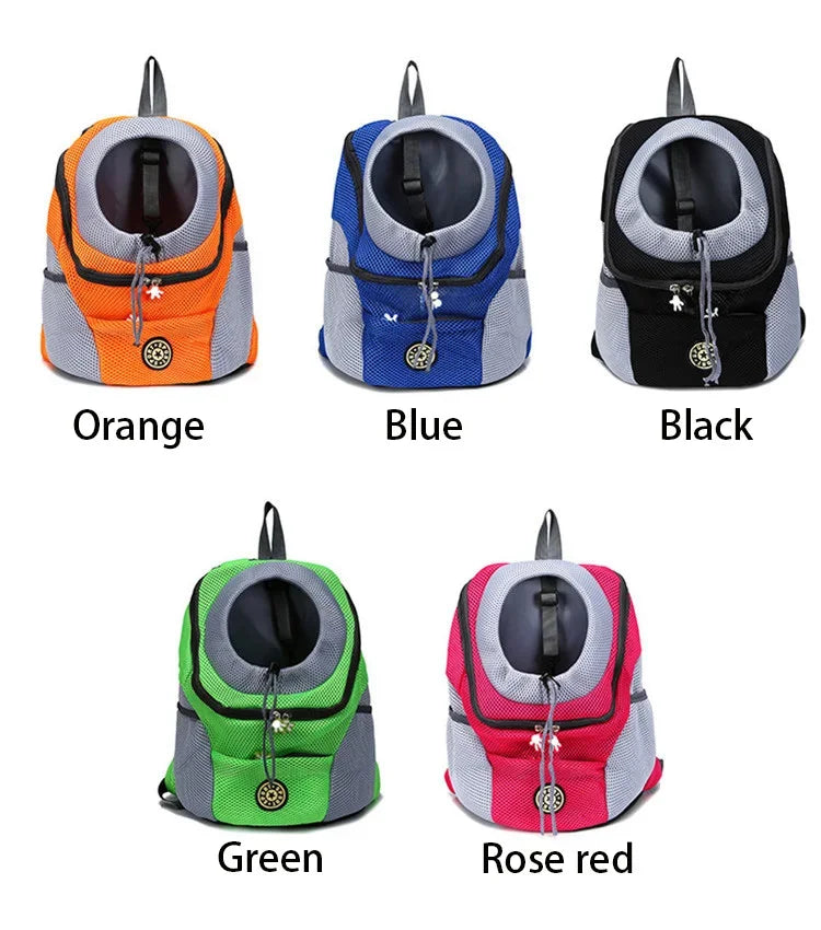 Crisluvᵀᴹ Double-Shoulder Pet Carrier Backpack – Breathable Travel Dog Bag