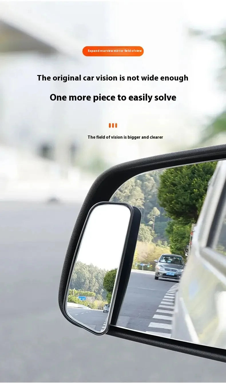 360 Degree Adjustable Blind Spot Mirror 2Pcs Wide Angle Car Mirror