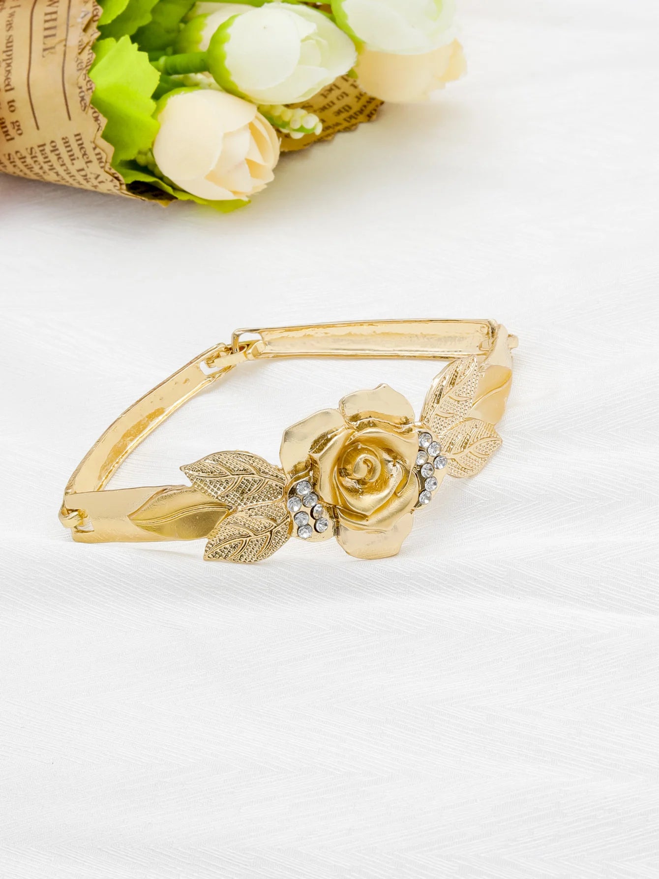 Crisluv™ 18k Gold-Plated Flower Jewelry Set for Women