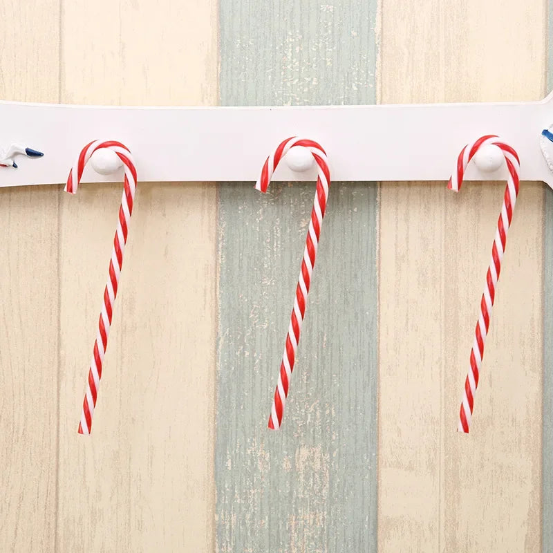 Christmas Decorations Christmas Tree Ornaments Christmas Candy Canes Red and White Canes, Holiday Scene Decorations