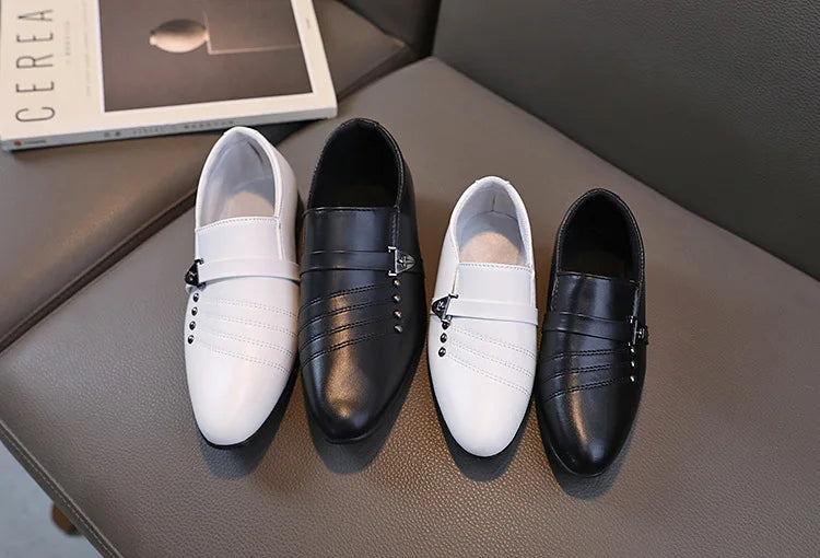 Spring Autumn Boy Leather Shoe Fashion Causal Children&