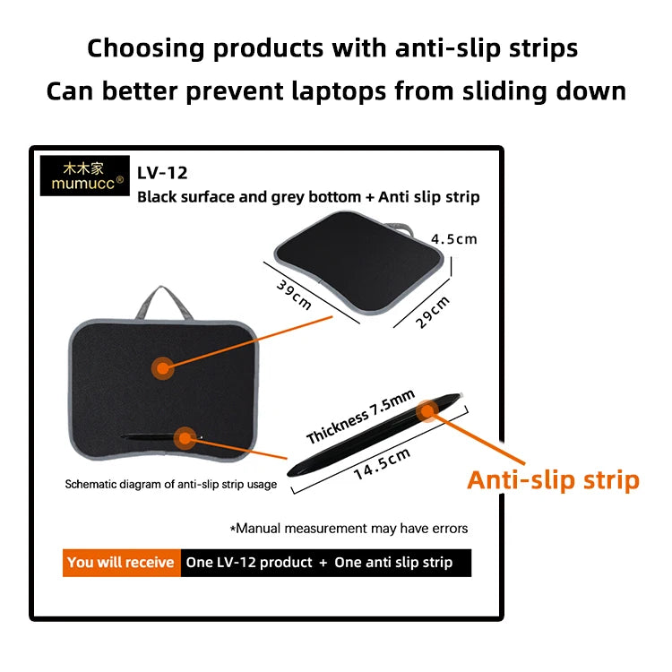 Multifunctional Laptop Desk with Cushion
