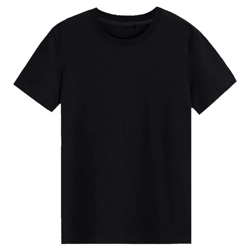 Wholesale Drop-Ship 100% Cotton Summer Soft Slim Short Sleeve T-Shirt Men Plain Tee Standard Blank T Shirt Ins Tees Top
