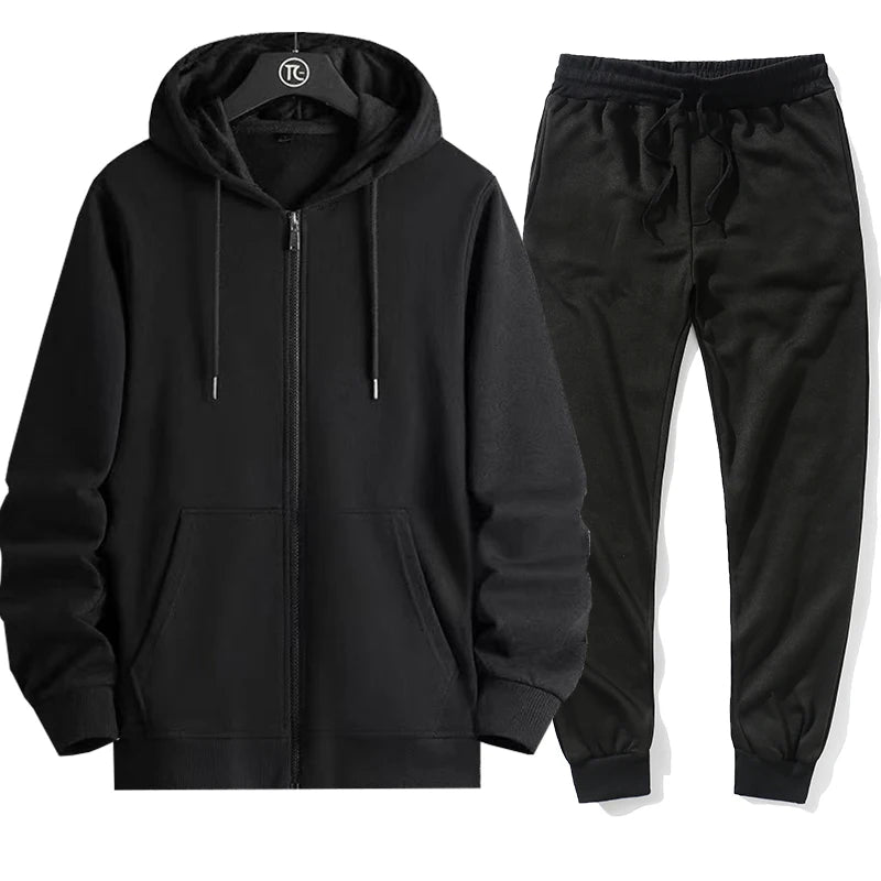 Trendy Zipper Hoodie Set - Perfect for Casual Wear & Travel
