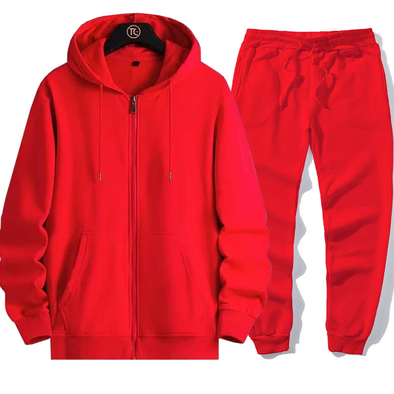 Trendy Zipper Hoodie Set - Perfect for Casual Wear & Travel