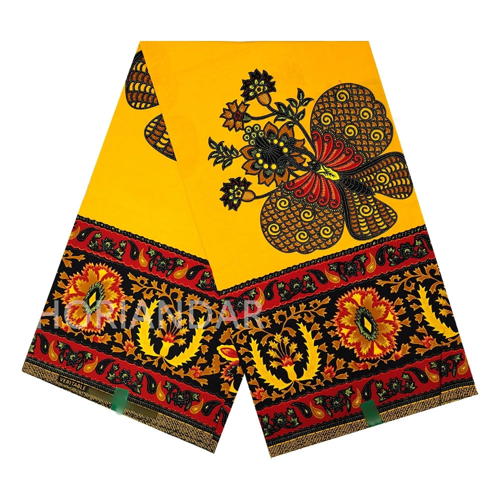 Veritable Dutch Hollandais Fabric Quality Printed Guaranteed Original African Fabric for Dress 100% Cotton Real Wax