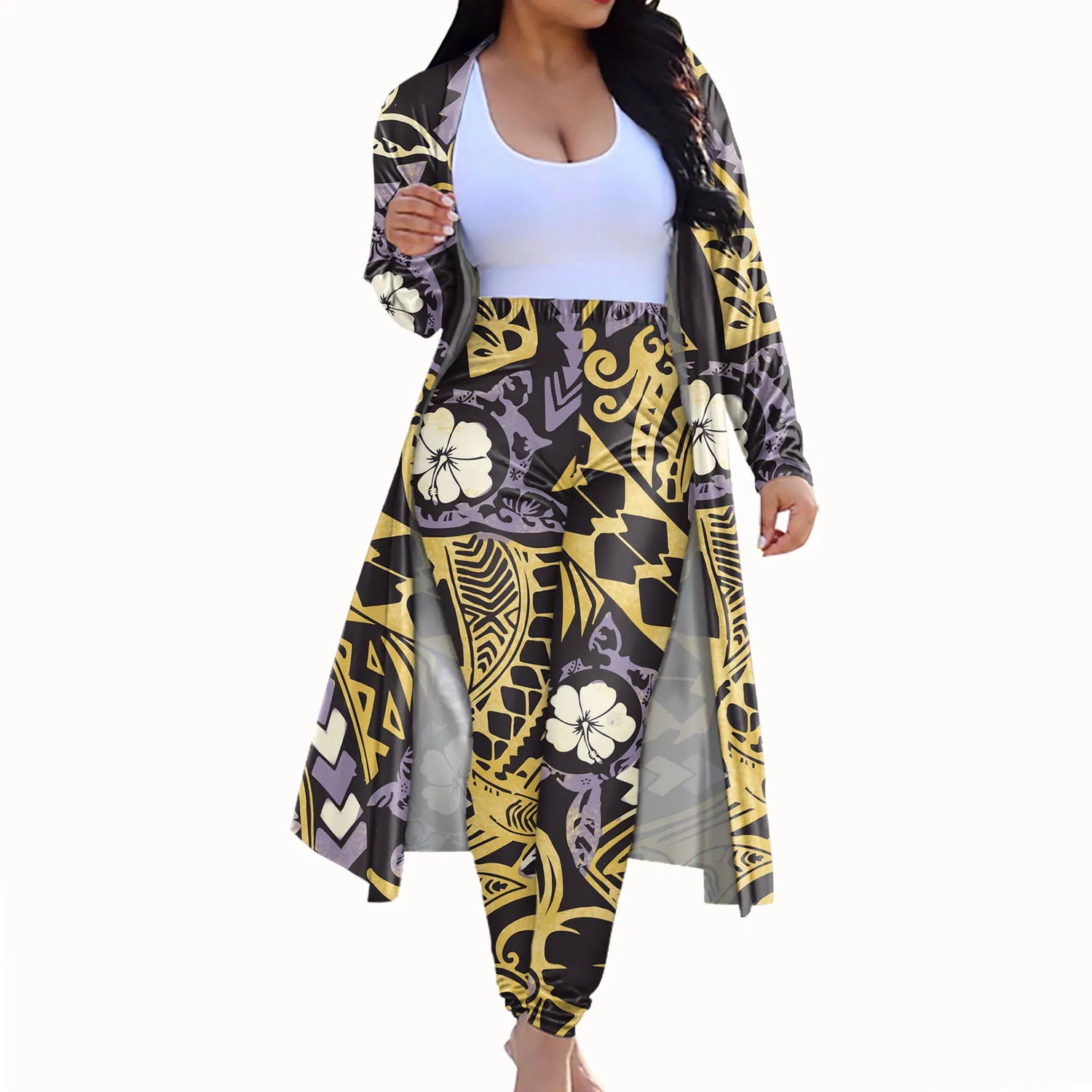 Women 2 Piece Tassel Outfit Set