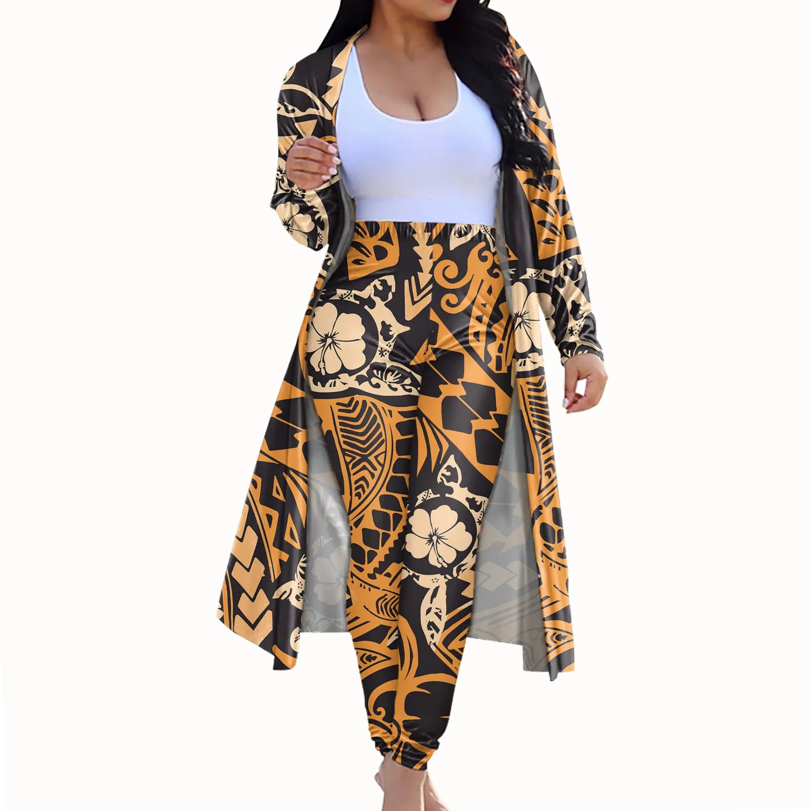 Women 2 Piece Tassel Outfit Set