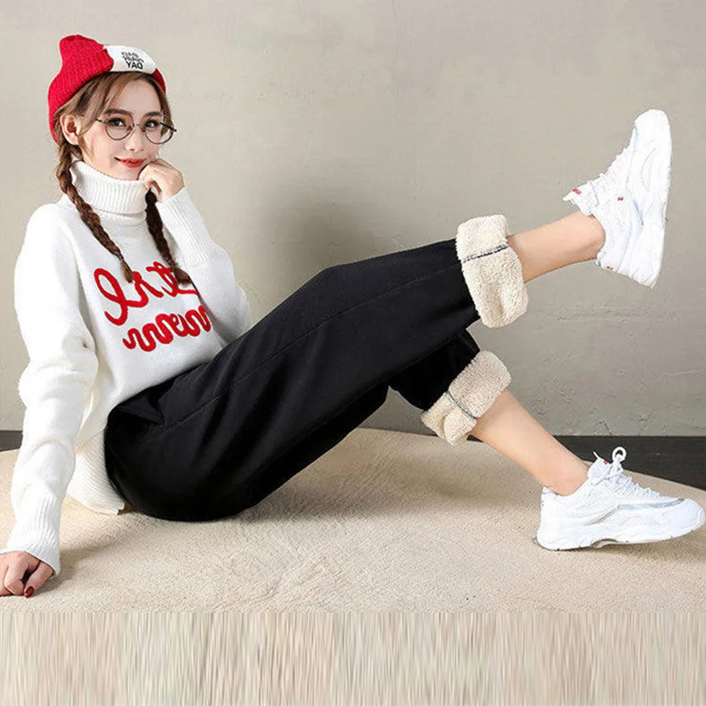 Crisluvᵀᴹ Women’s Plus Size Winter Fleece Leggings – Thick Warm Casual Pants