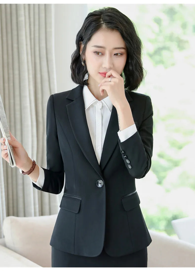 Crisluvᵀᴹ Women’s Elegant Office Blazer – Formal Work Jacket Outerwear