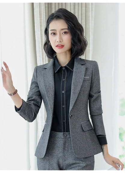 Crisluvᵀᴹ Women’s Elegant Office Blazer – Formal Work Jacket Outerwear