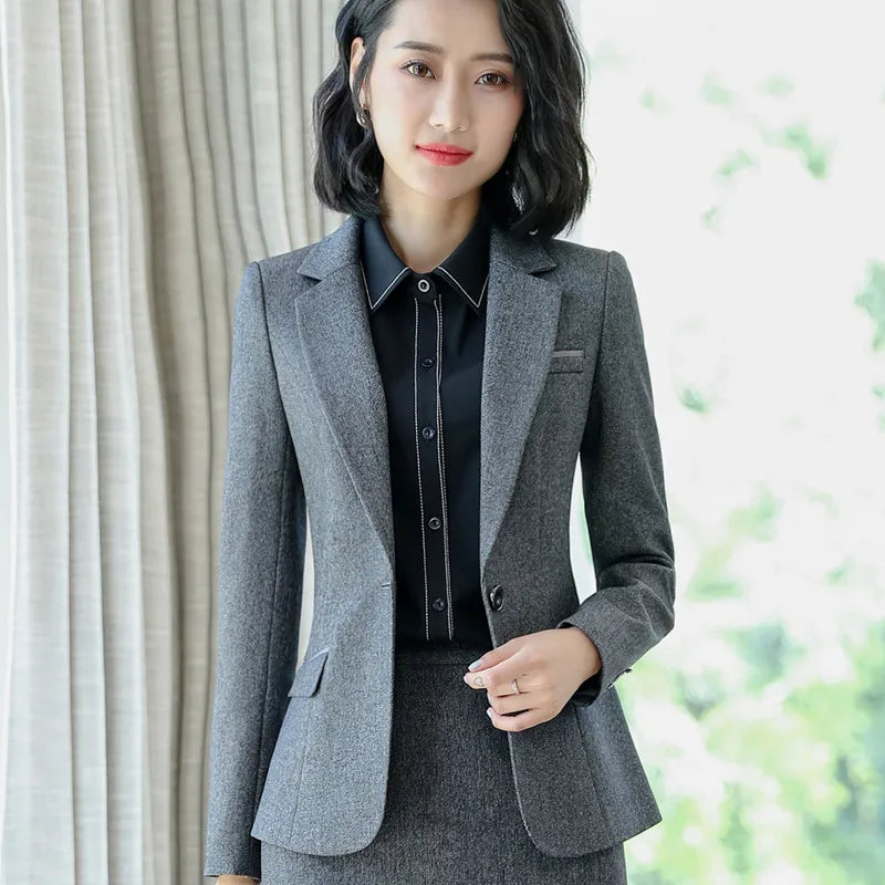 Crisluvᵀᴹ Women’s Elegant Office Blazer – Formal Work Jacket Outerwear