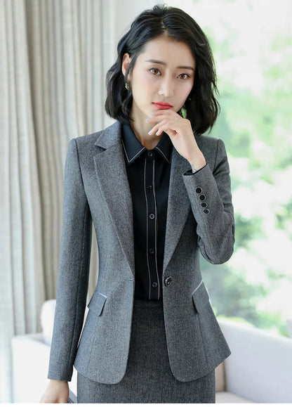 Crisluvᵀᴹ Women’s Elegant Office Blazer – Formal Work Jacket Outerwear