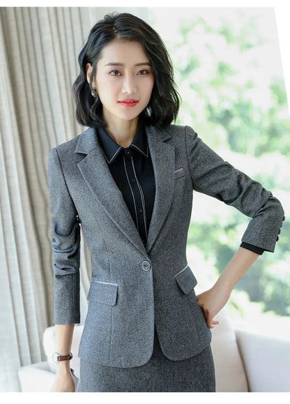 Crisluvᵀᴹ Women’s Elegant Office Blazer – Formal Work Jacket Outerwear