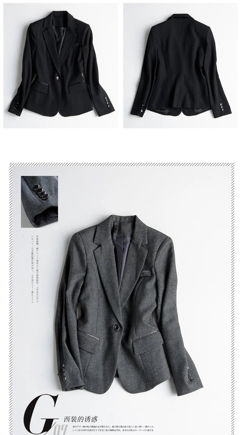 Crisluvᵀᴹ Women’s Elegant Office Blazer – Formal Work Jacket Outerwear