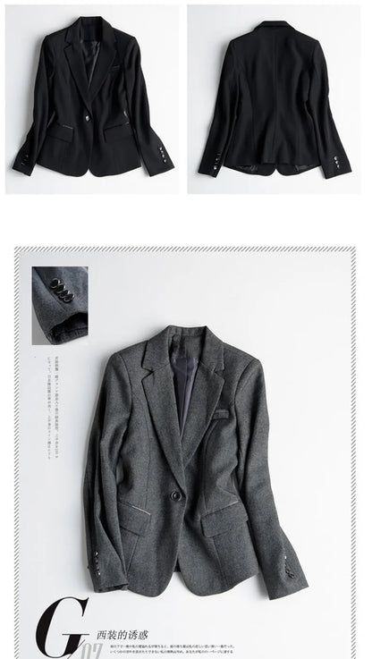 Crisluvᵀᴹ Women’s Elegant Office Blazer – Formal Work Jacket Outerwear