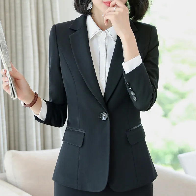 Crisluvᵀᴹ Women’s Elegant Office Blazer – Formal Work Jacket Outerwear