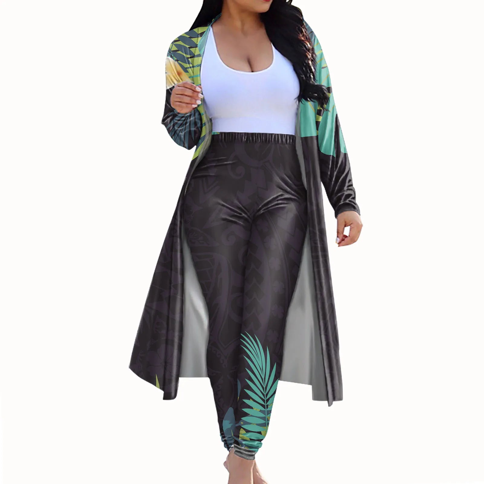 Women 2 Piece Tassel Outfit Set