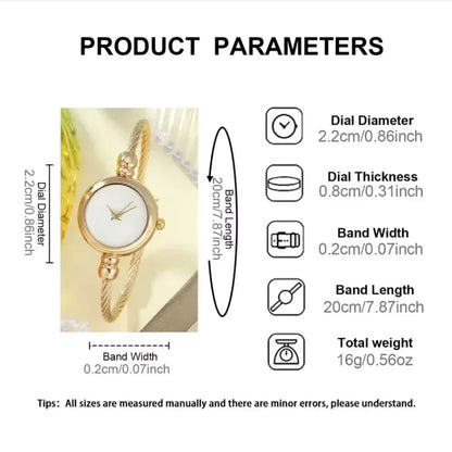 Crisluv Women’s Gold Bangle Quartz Watch