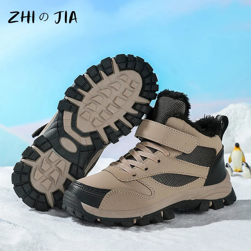 Crisluv Kids Plush Winter Snow Boots